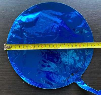Balon folie mini rotund albastru 24 cm [2]