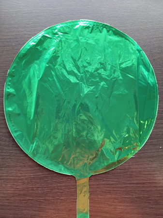 Balon folie mini rotund verde 24 cm [2]