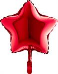 Baloane colorate din folie - Balon folie mini stea rosie 24 cm
