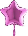 Balon folie mini stea roz 24 cm [0]
