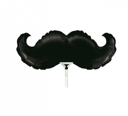 Valentine's Day & Dragobete - Baloane & Decoratiuni - Balon folie minifigurina mustata 33 x 14 cm