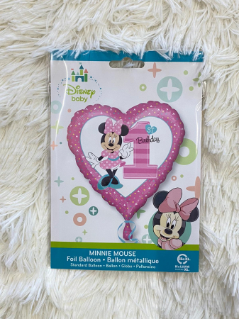 Balon folie Minnie 1st Birthday 43cm [2]