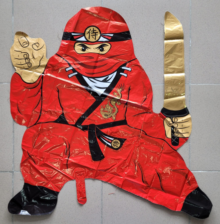 Balon folie Ninja rosu 85 cm [1]