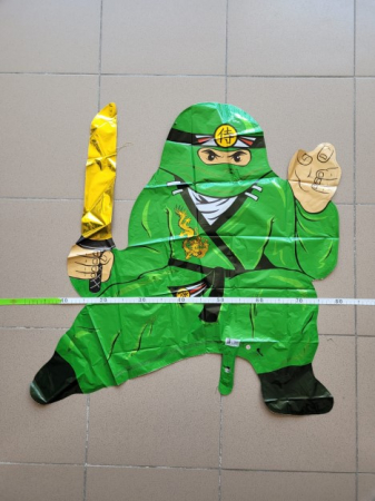 Balon folie Ninja verde 85 cm [2]