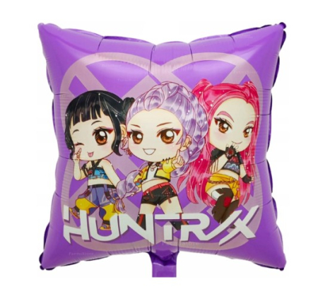 Baloane folie personaje - Balon folie patrat mov K-Pop 45 cm