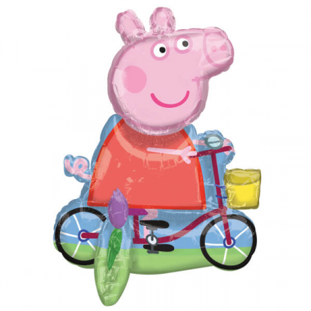 Baloane cifre stand up 64 cm - Balon folie Peppa Pig Sitter 55 x 45 cm