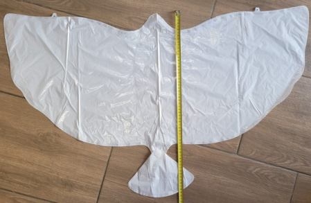Balon folie porumbel alb 100 x 55 cm [4]