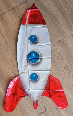 Balon folie racheta 3 D 85 x 45 cm [3]