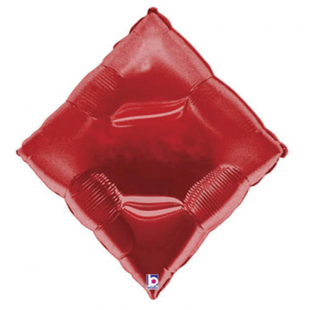 Baloane folie pentru petreceri tematice - Balon folie Romb Poker 76 cm