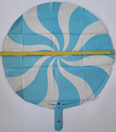 Balon folie rotund acadea albastra 46 cm [2]