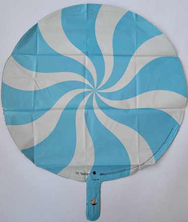 Balon Folie Rotund Acadea Alb-Bleu 46cm, G018M00WHB [1]