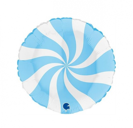 Botez baiat - Baloane - Balon folie rotund acadea albastra 46 cm