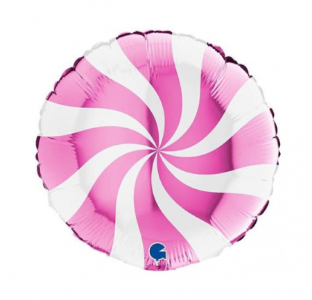 Fata - Baloane & decoratiuni - Balon folie rotund acadea roz 46 cm