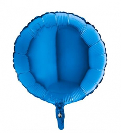Gumball - Decoratiuni pentru petrecere tematica - Balon folie rotund albastru 46 cm