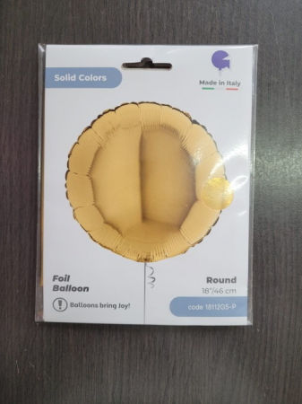 Balon folie rotund auriu 46 cm [4]