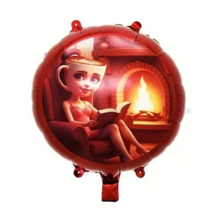 Jocuri video - Baloane - Balon folie rotund Ballerina Cappuccina 45 cm