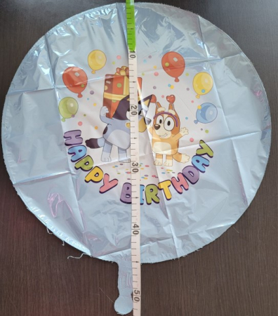Balon folie rotund Bluey and Bingo Happy Birthday 46 cm [2]