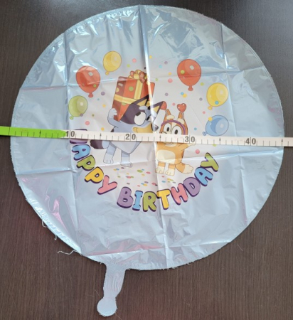 Balon folie rotund Bluey and Bingo Happy Birthday 46 cm [3]