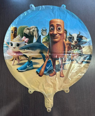 Balon folie rotund Brainrot 45 cm [1]