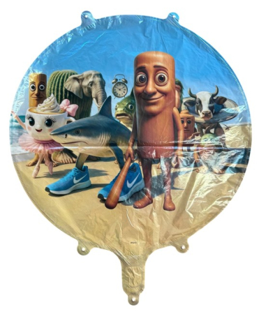 Balon folie rotund Brainrot 45 cm [2]