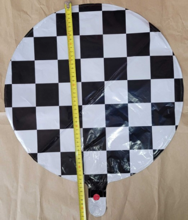 Balon folie rotund carouri 45 cm [2]