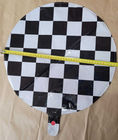 Balon folie rotund carouri 45 cm [3]