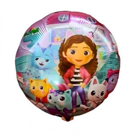 Baloane folie - Balon folie rotund Casuta lui Gabby 45 cm