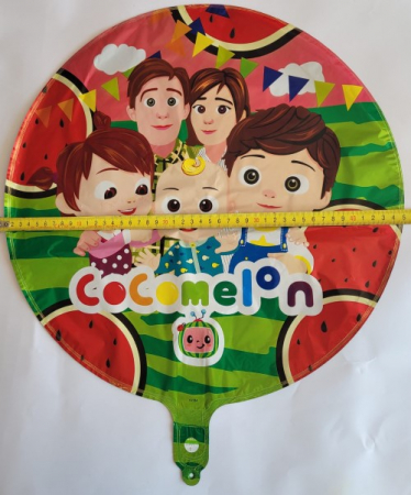Balon folie rotund Cocomelon 2 fete 45 cm [3]