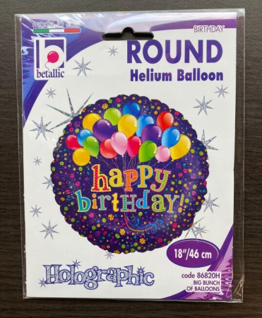 Balon folie rotund Happy Birthday baloane 46 cm [2]