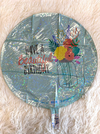 Balon folie rotund Have a Beautiful Birthday 46 cm [1]