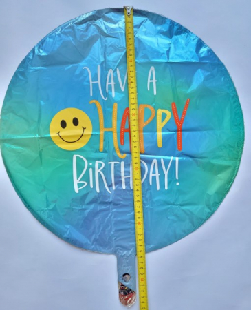 Balon folie rotund Have a Happy Birthday smile 46 cm [2]