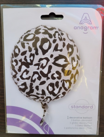 Balon Folie Print Leopard Alb, Multicolor, 43 cm [3]