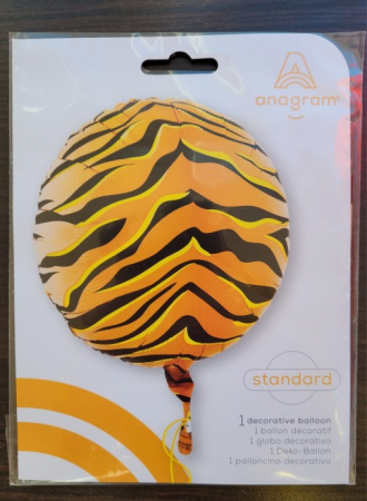 Balon petrecere, Anagram, Folie, Cu model, 46 cm, Maro/Negru [3]