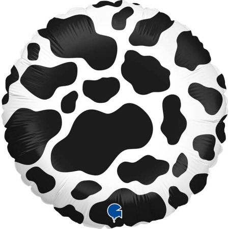 Balon folie rotund imprimat vaca 46 cm [0]