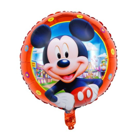 Mickey Mouse - Baloane - Balon folie rotund Mickey Rosu 43 cm