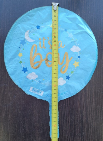 Balon folie rotund mini figurina It's a boy 23 cm [1]
