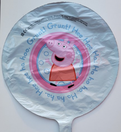 Balon folie rotund mini figurina Peppa Pig 23 cm [1]