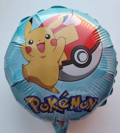 Balon folie rotund mini figurina Pokemon / Pikaciu 23 cm [2]