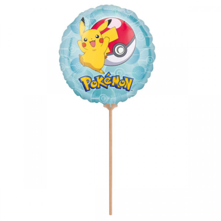 Pokemon - Balon folie rotund mini figurina Pokemon / Pikaciu 23 cm