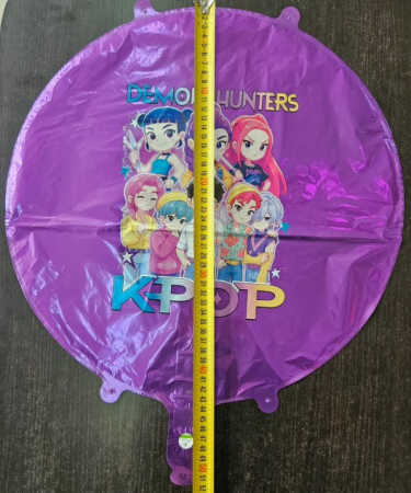 Balon folie rotund mov K-Pop 2 fete 43 cm [4]