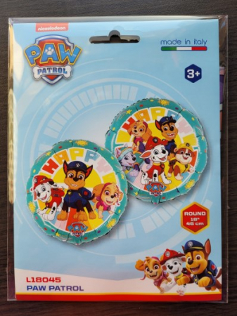 Balon folie rotund Paw Patrol Happy verde 46 cm [4]