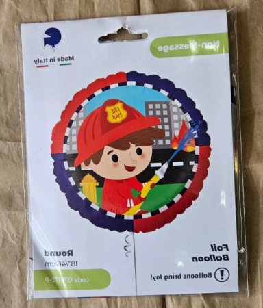 Balon folie rotund pompier 46 cm [3]