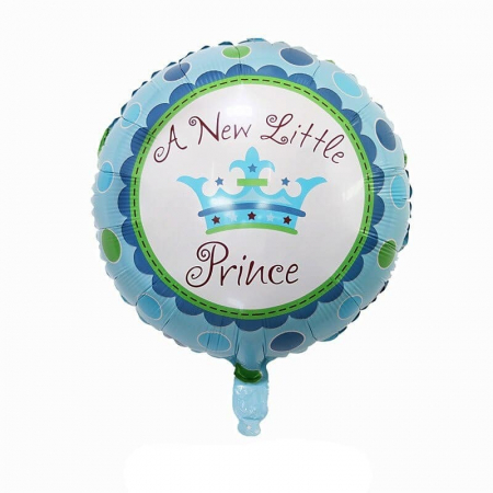 Baloane din folie - diverse modele - Balon folie rotund Prince 45cm
