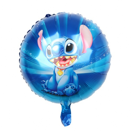 Baloane folie personaje - Balon folie rotund Stitch 43 cm