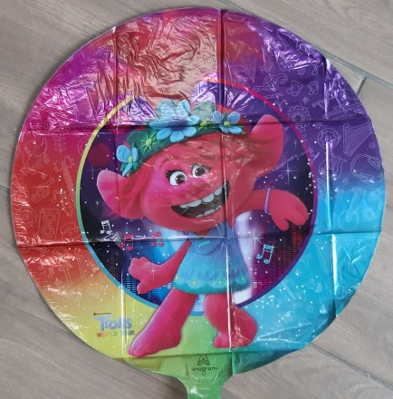 Balon folie rotund Trolls Poppy 43 cm [1]