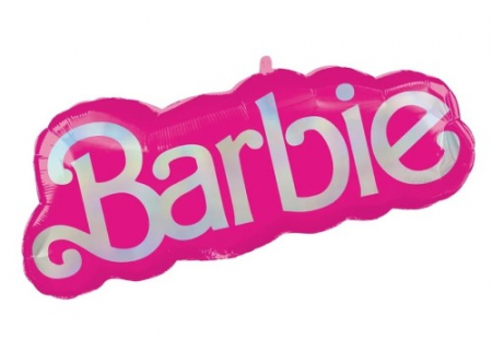 Baloane colorate din folie - Balon folie roz Barbie 32 x 68 cm