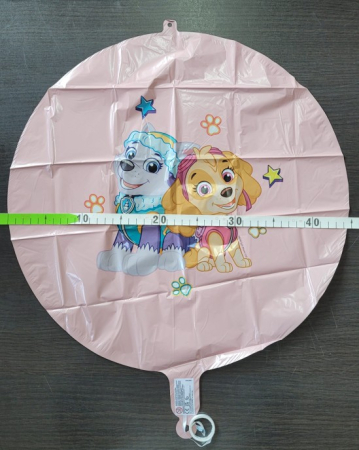 Balon folie roz Paw Patrol 45 cm [1]