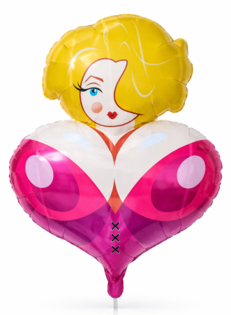 Petreceri tematice - Decoratiuni & accesorii - Balon folie sani rosu 65 cm