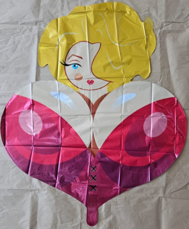 Balon folie sani rosu 65 cm [1]