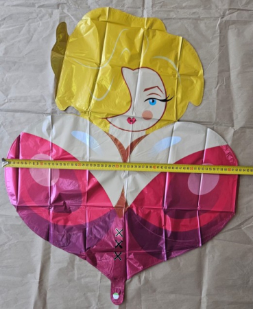 Balon folie sani rosu 65 cm [3]